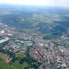 Flugwegposition um 12:51:14: Aufgenommen in der Nähe von Neustadt a.d.Waldnaab, Deutschland in 1235 Meter